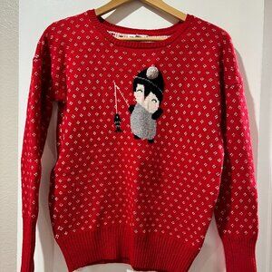 Cute Penguin Christmas Winter Sweater